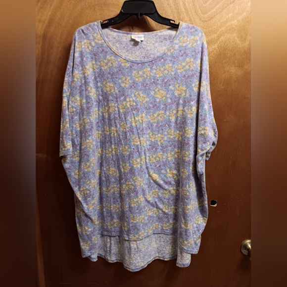 LuLaRoe Lavender and Yellow Floral Tunic - Picture 1 of 3